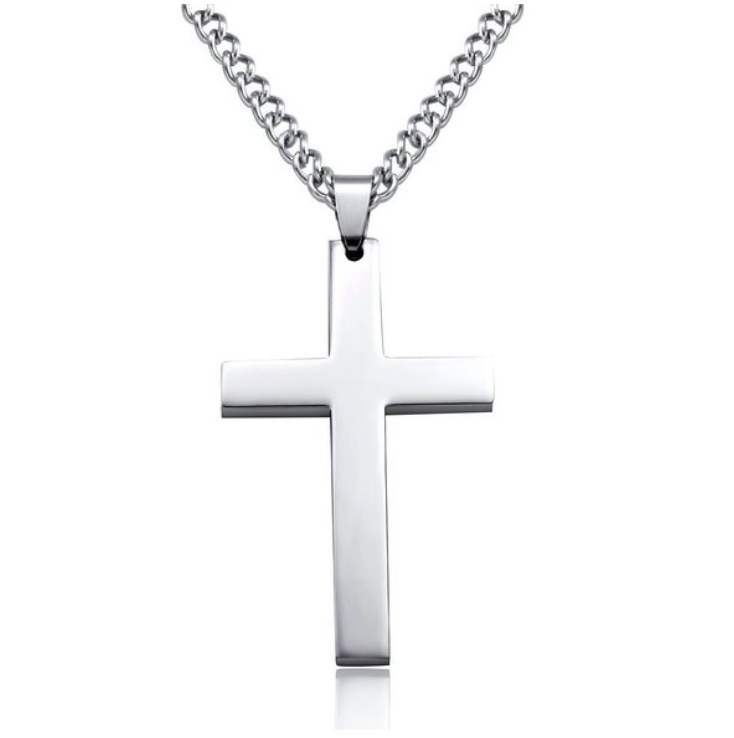 Meteal Alloy Christian Cross Necklace For Men Jesus Necklaces Religious Jewelry Gift for Man Male Factory Direct Wholesale