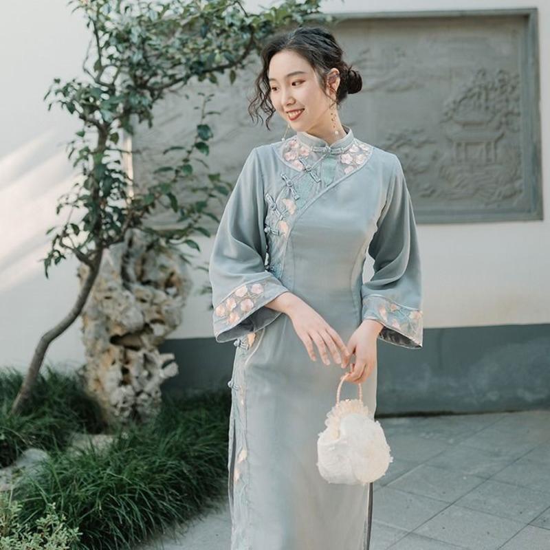 Ethnic Clothing Classical Beauty Qipao Women Chinese Dress Hanfu Traditional Vestido Chino Mujer Eleganti Harajuku Autumn Vintage Cheongsam
Ethnic Clothing Classical Beauty Qipao Women Chinese Dress Hanfu Traditional Vestido Chino Mujer Eleganti Harajuku Autumn Vintage Cheongsam