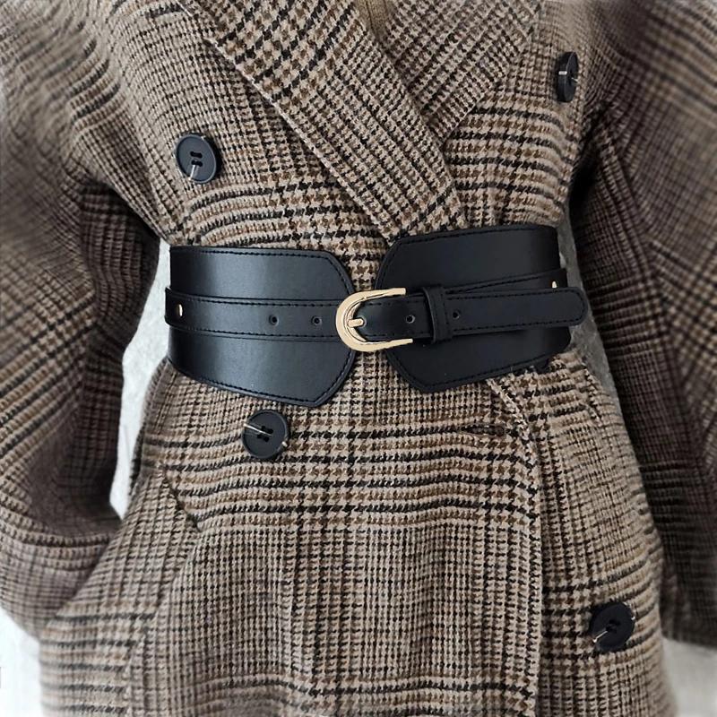 Belts Luxury Ladies Wide For Women Elastic Vintage Buckle Leather Fashion Wild Pin Women's Belt Waist Seal BT04, Black;brown
Belts Luxury Ladies Wide For Women Elastic Vintage Buckle Leather Fashion Wild Pin Women's Belt Waist Seal BT04, Black;brown