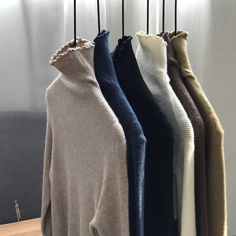 Autumn and Winter Casual Women's Turtleneck Sweater Slim Long-sleeved Stretch Ladies All-match Tops Female 210527
Autumn and Winter Casual Women's Turtleneck Sweater Slim Long-sleeved Stretch Ladies All-match Tops Female 210527