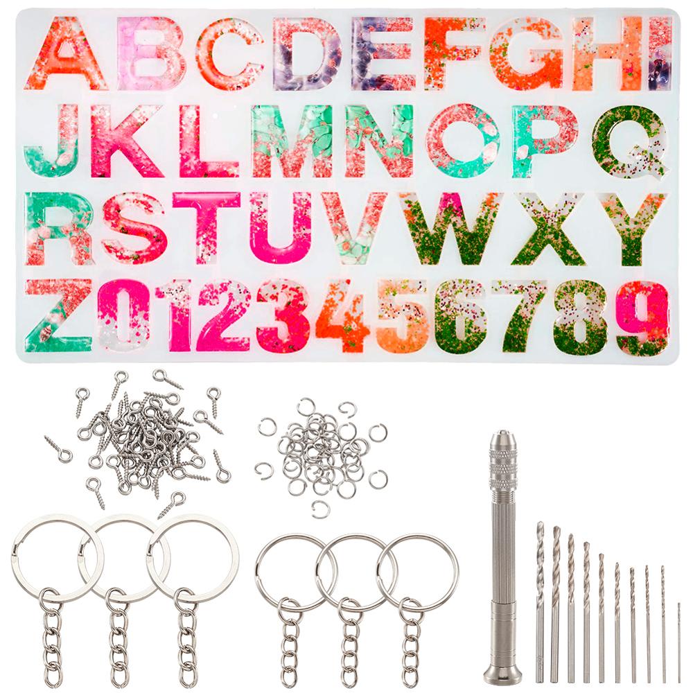 DIY Jewelry Sets with Silicone Moulds For UV Resin Epoxy Resin Jewelry Making Letter AZ and Number 09 Stainless Stell Findings
DIY Jewelry Sets with Silicone Moulds For UV Resin Epoxy Resin Jewelry Making Letter AZ and Number 09 Stainless Stell Findings