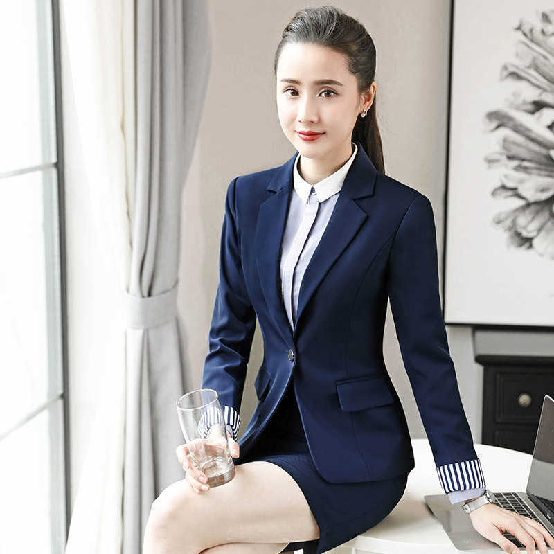 4XL Plus Size Women' Spring and Autumn Business Black Suit Pants 2-piece High-quality Front Desk Professional Wear 210527, Blue blazer skirt
4XL Plus Size Women' Spring and Autumn Business Black Suit Pants 2-piece High-quality Front Desk Professional Wear 210527, Blue blazer skirt