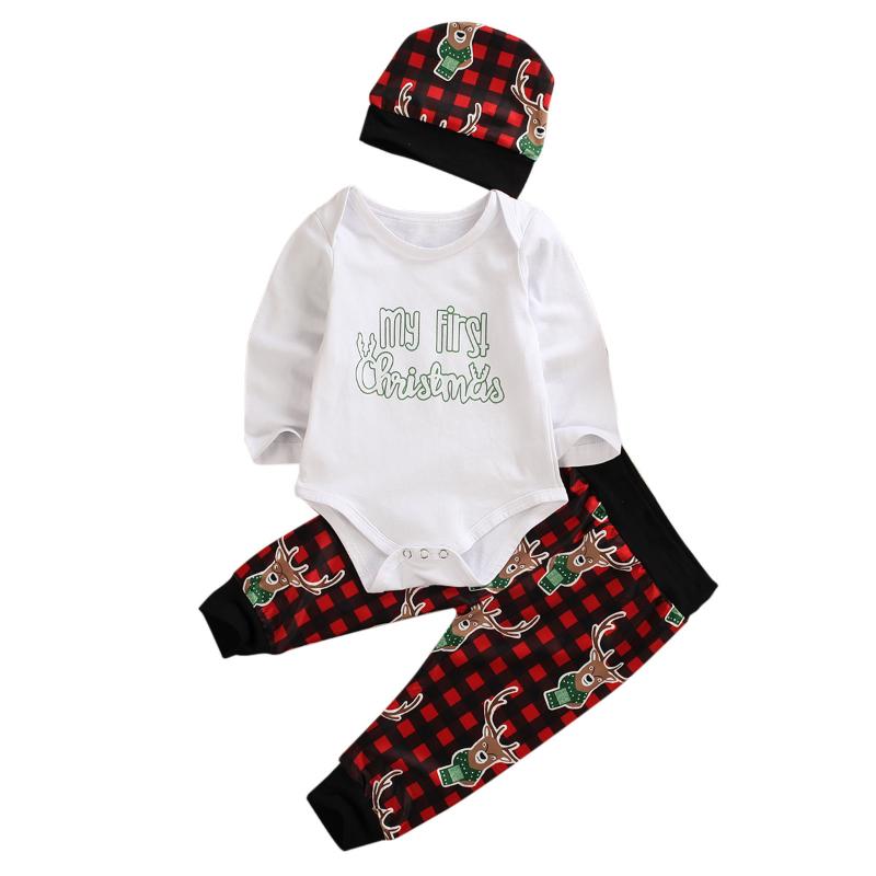 Clothing Sets 0-18M Christmas Baby Boy Clothes Set Born Infant Letter Rompers + Plaid Deer Pants Outfits Xmas, White
Clothing Sets 0-18M Christmas Baby Boy Clothes Set Born Infant Letter Rompers + Plaid Deer Pants Outfits Xmas, White