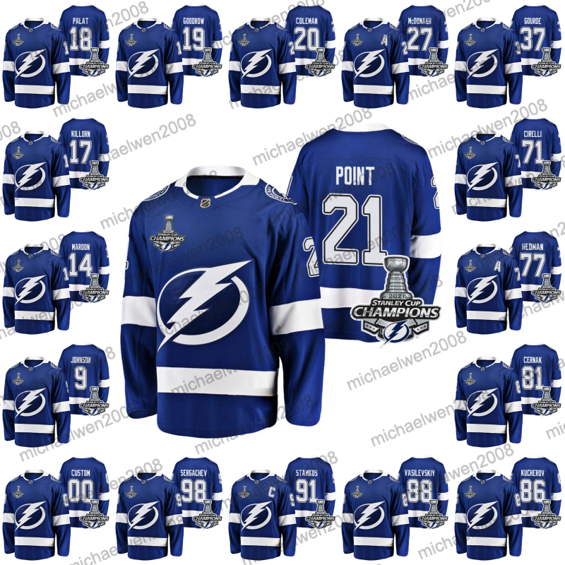 2021 Stanley Cup Champions 21 Brayden Point Jersey Tampa Bay Lightning 37 Yanni Gourde 86 Nikita Kucherov 18 Ondrej Palat 81 Erik Cernak 27 Ryan McDonagh Custom Jersey, 91 steven stamkos
2021 Stanley Cup Champions 21 Brayden Point Jersey Tampa Bay Lightning 37 Yanni Gourde 86 Nikita Kucherov 18 Ondrej Palat 81 Erik Cernak 27 Ryan McDonagh Custom Jersey, 91 steven stamkos