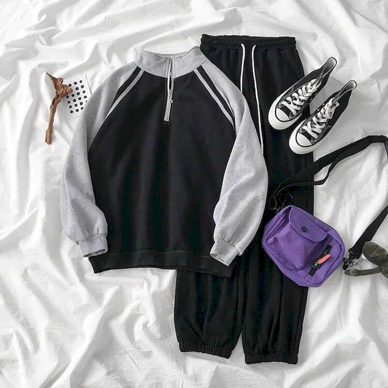 Sweatshirt two-piece suit plus velvet thickening women men's sportswear running Korean loose leisure autumn winter Keep warm 210526, Black suit velvet
Sweatshirt two-piece suit plus velvet thickening women men's sportswear running Korean loose leisure autumn winter Keep warm 210526, Black suit velvet