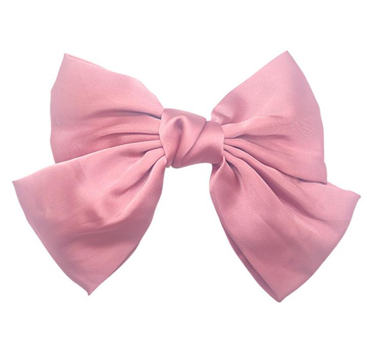 Cheap Girls Large Bow Knot Hairgrips Bohemian Hairbow Ties Hair Clips Women Hair Accessories Bowknot Hairpins Ponytail Holder Headress