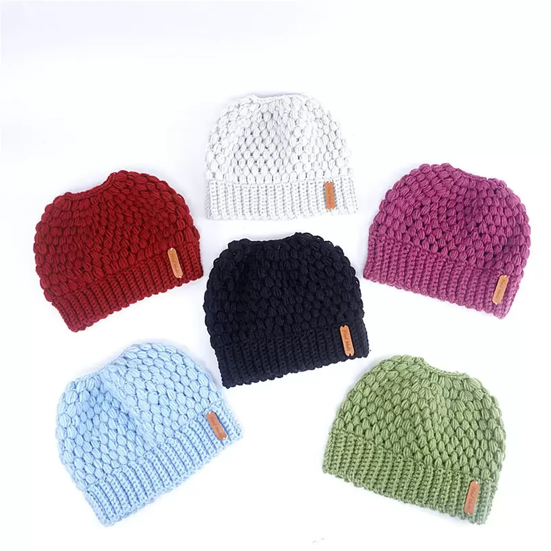 Genuine Knitting Empty Roof Cap Autumn Winter Women Warm Ponytail Hat Beanie Fashion Travel Thick Headgear Colorful 15by N2, As show
Genuine Knitting Empty Roof Cap Autumn Winter Women Warm Ponytail Hat Beanie Fashion Travel Thick Headgear Colorful 15by N2, As show