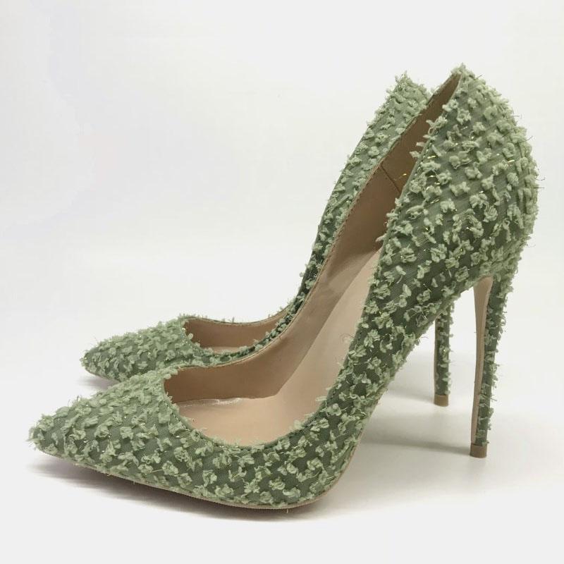 2021 Dress Shoes Women Green Fashion Stiletto Pumps 8cm 10cm 12cm High Heel shoe Pointed Toe Party For Ladies Boots size:35-41
2021 Dress Shoes Women Green Fashion Stiletto Pumps 8cm 10cm 12cm High Heel shoe Pointed Toe Party For Ladies Boots size:35-41