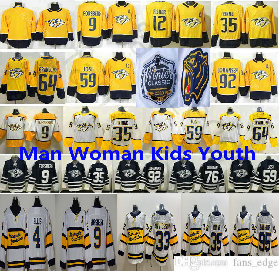 Nashville Predators 9 Filip Forsberg 35 Pekka Rinne 59 Roman Josi 92 Ryan Johansen Mikael Granlund 4 Ryan Ellis Nhl's Jerseys, Women size s-xl
Nashville Predators 9 Filip Forsberg 35 Pekka Rinne 59 Roman Josi 92 Ryan Johansen Mikael Granlund 4 Ryan Ellis Nhl's Jerseys, Women size s-xl