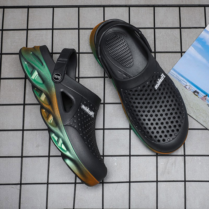 Top Qaulity Men Women Trainers Sport Size Cross-border Summer Slippers Thick-soled Beach Shoes Couple Hole Shoe Outdoor Baotou Sandals Code:25LL-7790, 52655
Top Qaulity Men Women Trainers Sport Size Cross-border Summer Slippers Thick-soled Beach Shoes Couple Hole Shoe Outdoor Baotou Sandals Code:25LL-7790, 52655