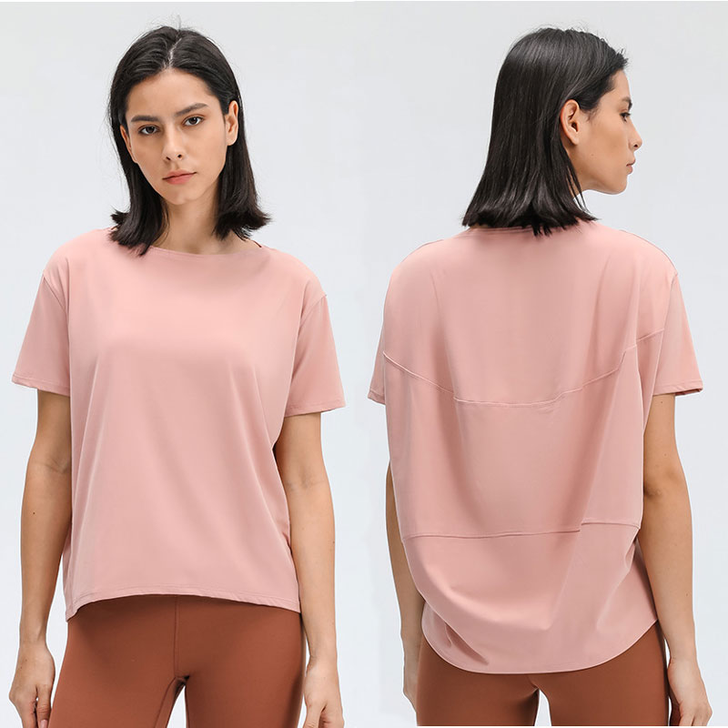 L079 Round Neck T Shirts Lady Yoga Outfit Solid Color Women Sports Tops Girl Fitness Shirt Soft Relaxed Fit Top Casual wear, Cyan frost
L079 Round Neck T Shirts Lady Yoga Outfit Solid Color Women Sports Tops Girl Fitness Shirt Soft Relaxed Fit Top Casual wear, Cyan frost