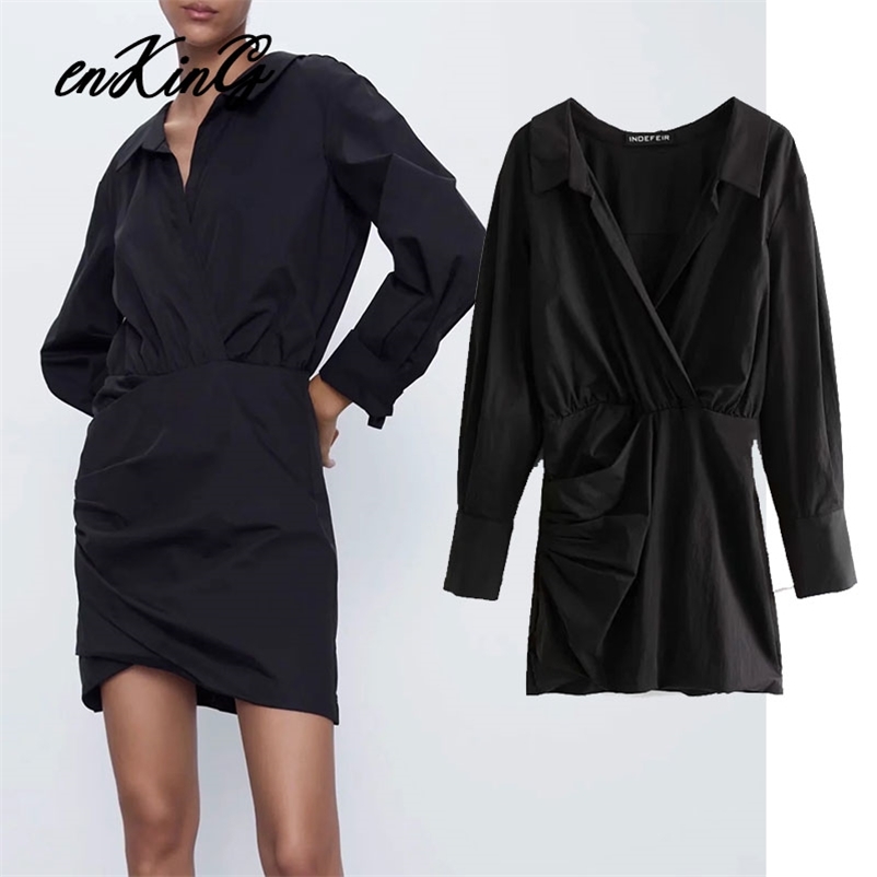 england style vintage za dress long sleeve v-neck party mini women vestidos de fiesta noche sexy 210628, Black
england style vintage za dress long sleeve v-neck party mini women vestidos de fiesta noche sexy 210628, Black