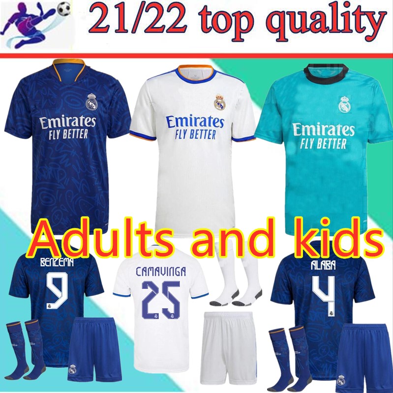 MEN Kids +Socks Real Madrid away Soccer Jersey Fourth 20 21 22 HAZARD ASENSIO CAMAVINGA ALABA MODRIC MARCELO Camiseta 2021 2022 VINI JR BENZEMA Player Football Shirts, 21/22 shirt
MEN Kids +Socks Real Madrid away Soccer Jersey Fourth 20 21 22 HAZARD ASENSIO CAMAVINGA ALABA MODRIC MARCELO Camiseta 2021 2022 VINI JR BENZEMA Player Football Shirts, 21/22 shirt