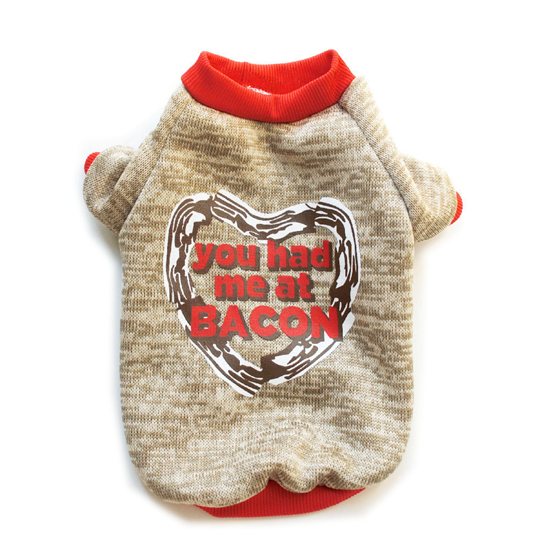 Fashion Dog Apparel Clothes Knitwear Sublimation Printing Pet Sweater Soft Thickening Warm Pets Shirt Winter Puppy Sweats Costume for Small Dogs Sweet