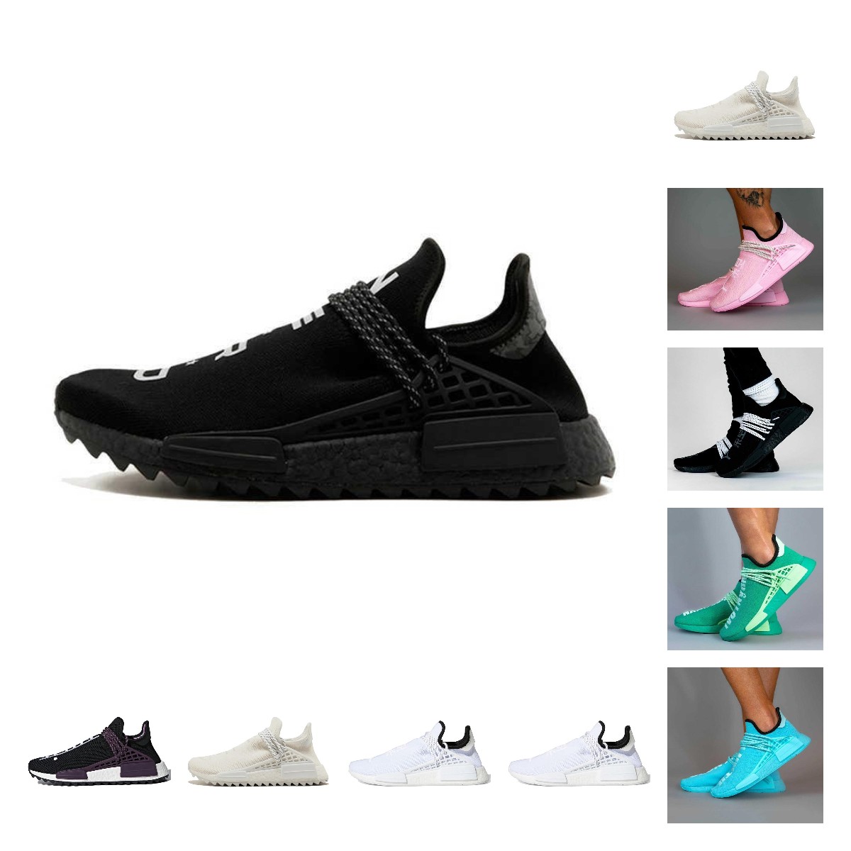 Nmd Human Race Running Shoes Authentic Pharrell Williams Men Women Runners PW X Hu trail Outdoor Sports Sneakers Mens Womens Original, Black yellow 36-47
Nmd Human Race Running Shoes Authentic Pharrell Williams Men Women Runners PW X Hu trail Outdoor Sports Sneakers Mens Womens Original, Black yellow 36-47