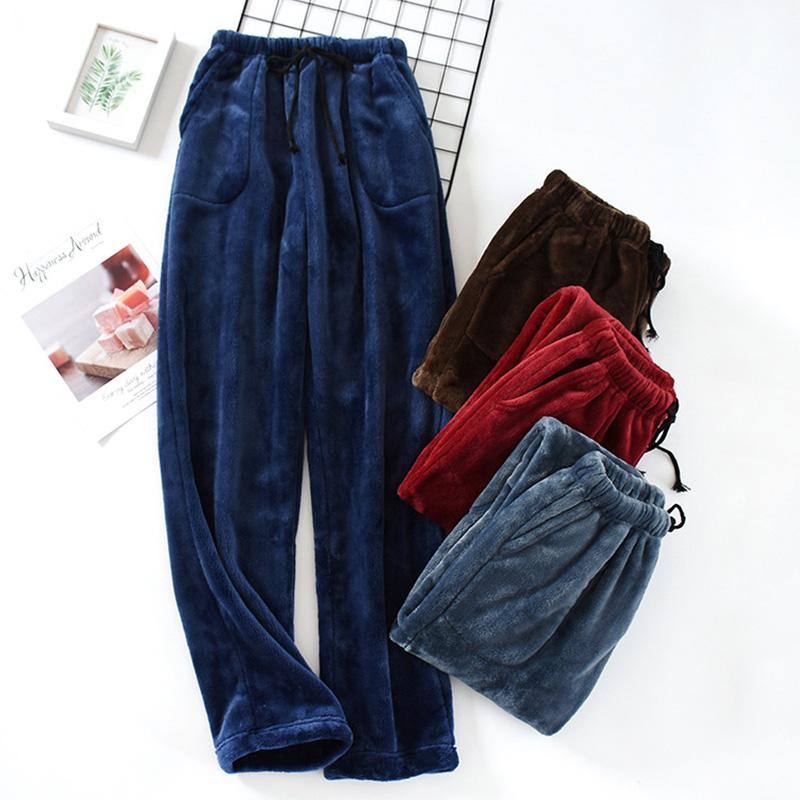 Men's Sleepwear Winter Thick Flannel Pajama Pants Close-up Leg High Waist Loose Coral Fleece Warm Home Trousers Big Size L-3XL, Black;brown
Men's Sleepwear Winter Thick Flannel Pajama Pants Close-up Leg High Waist Loose Coral Fleece Warm Home Trousers Big Size L-3XL, Black;brown
