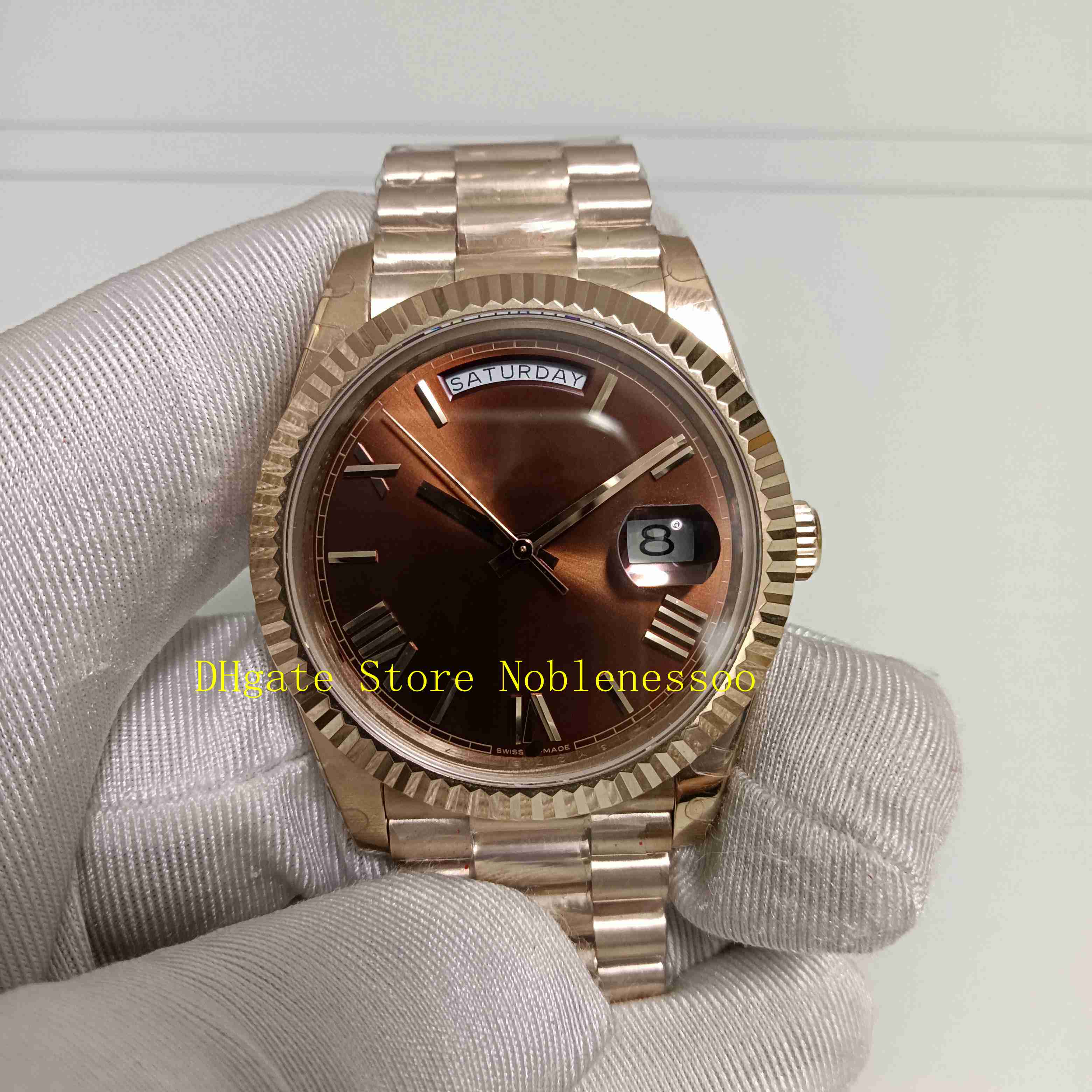 13 Color Real Photo Top Cal.3255 Movement Watches Men's Date 40mm Rose Gold 228235 Chocolate Roman Numeral Yellow Gold 228239 228238 22, Slivery;brown
13 Color Real Photo Top Cal.3255 Movement Watches Men's Date 40mm Rose Gold 228235 Chocolate Roman Numeral Yellow Gold 228239 228238 22, Slivery;brown