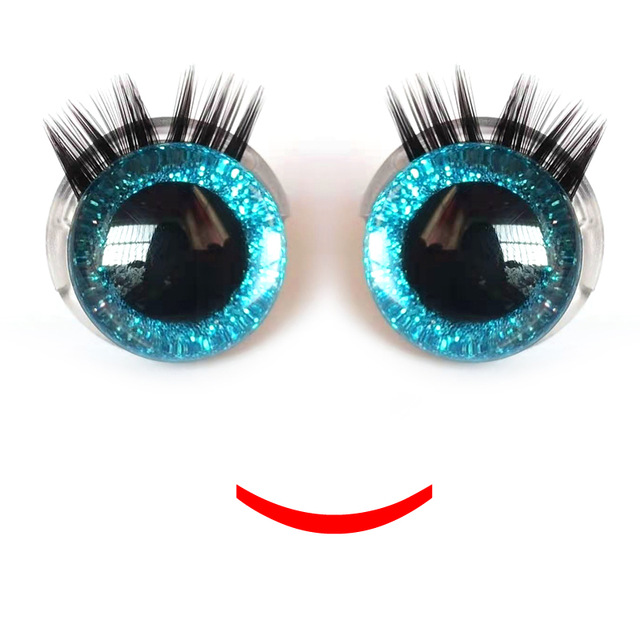 Wholesale 500pcs of hand painted 20mm safety eyes with eyelashes Glitter safety eyes plastic Doll eyelash eyes Animal eyelash Baby eyelas
Wholesale 500pcs of hand painted 20mm safety eyes with eyelashes Glitter safety eyes plastic Doll eyelash eyes Animal eyelash Baby eyelas