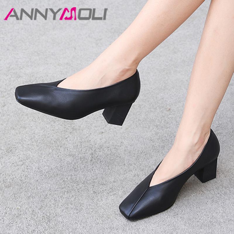 High Heels Women Pumps Natural Genuine Leather Block Glove Shoes Real Square Toe Office Ladies Dress, Black
High Heels Women Pumps Natural Genuine Leather Block Glove Shoes Real Square Toe Office Ladies Dress, Black