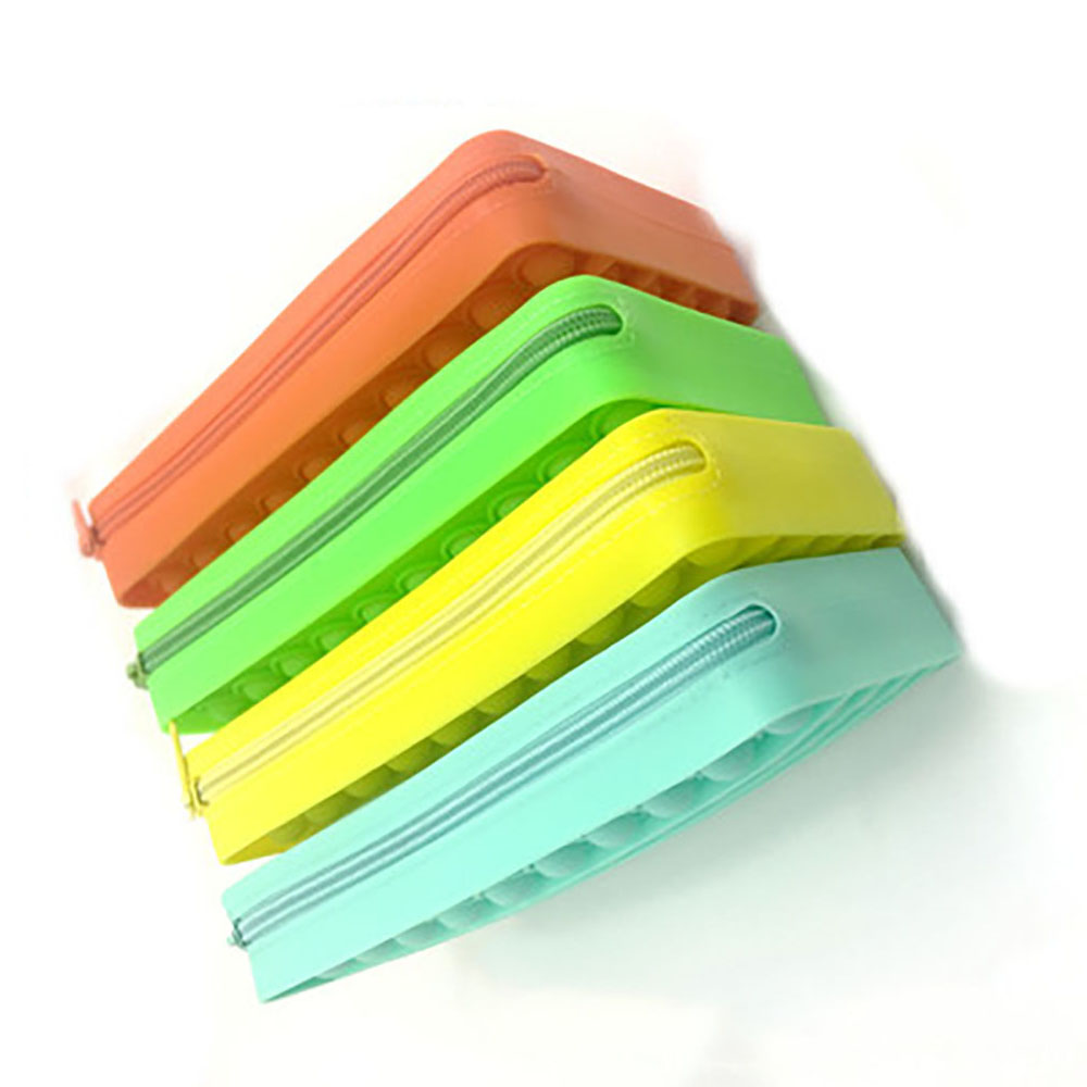 Silicone Rainbow Push Bubble Pencil Bag Case Pouches Fidget Toys Simple Dimple Bubbles Finger Toy Decompression Relief Interactive School
Silicone Rainbow Push Bubble Pencil Bag Case Pouches Fidget Toys Simple Dimple Bubbles Finger Toy Decompression Relief Interactive School