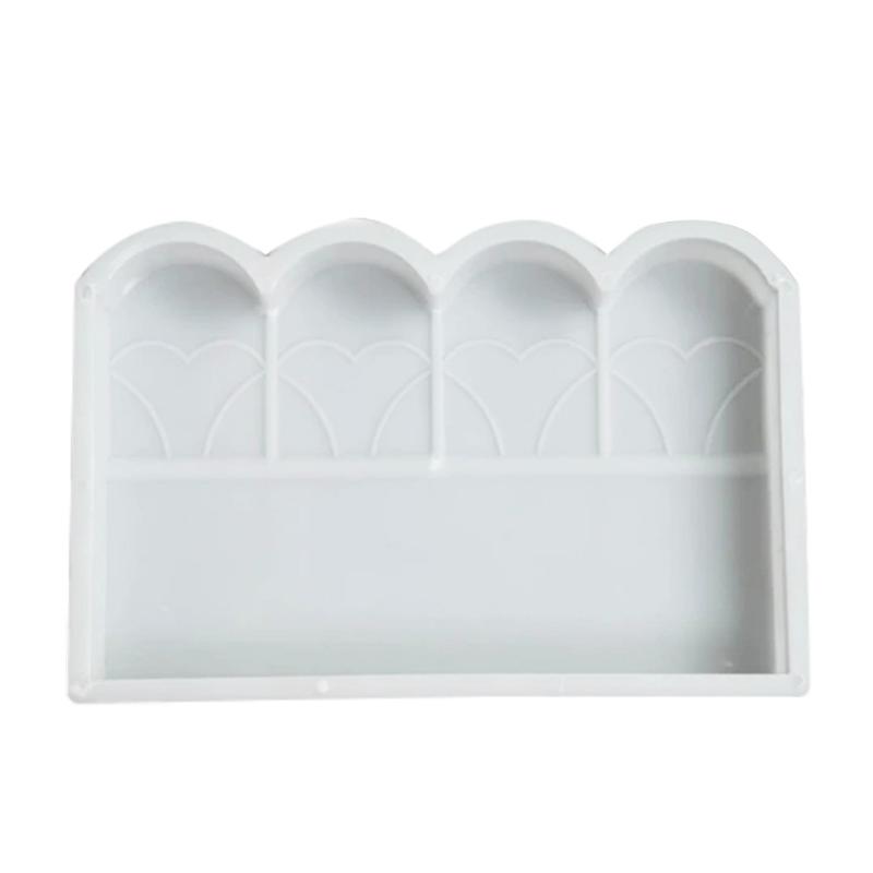 Brick Edgings Block Mold Garden Fencing Flowerbed Mould Decor Concrete Flower Pond Fence Idyllic Courtyard Other Buildings