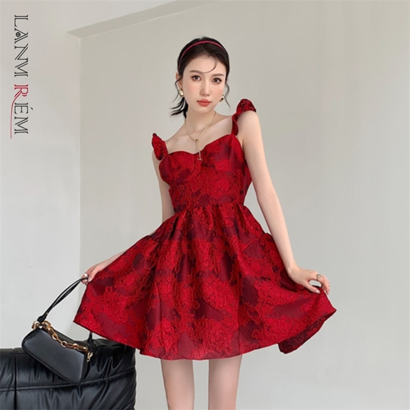 Women Dress Red Sweet Sleeveless Floral Embroidry Design Temperament Loose Fit Fashion Summer 2H897 210526
Women Dress Red Sweet Sleeveless Floral Embroidry Design Temperament Loose Fit Fashion Summer 2H897 210526