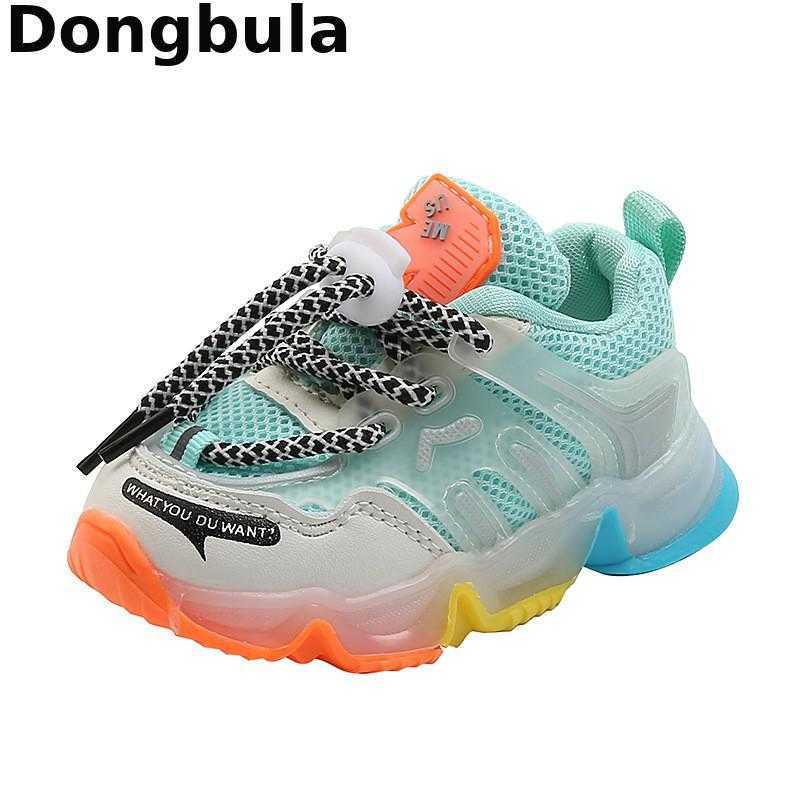 New Kids Shoes Luminous Children Sports Shoes Toddler Boys LED Glowing Kids Sneakers For Baby Girls Sneaker Light Running Shoes X0703