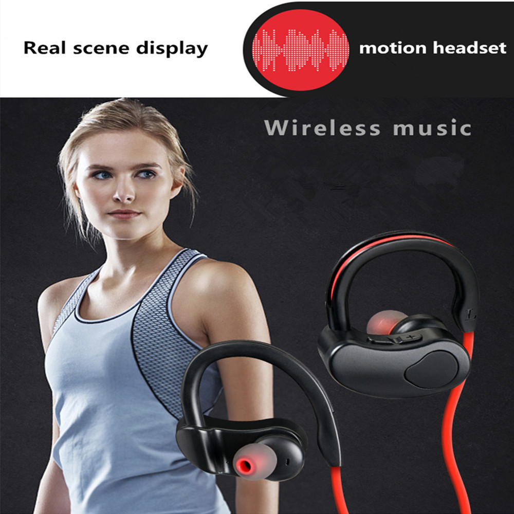 Sports Bluetooth Earphone Wireless Headphones Stereo Headset K98 K100 Binaural Hanging Ear Running Ultra-light Waterproof Earbuds HiFI Bass Hands-Free