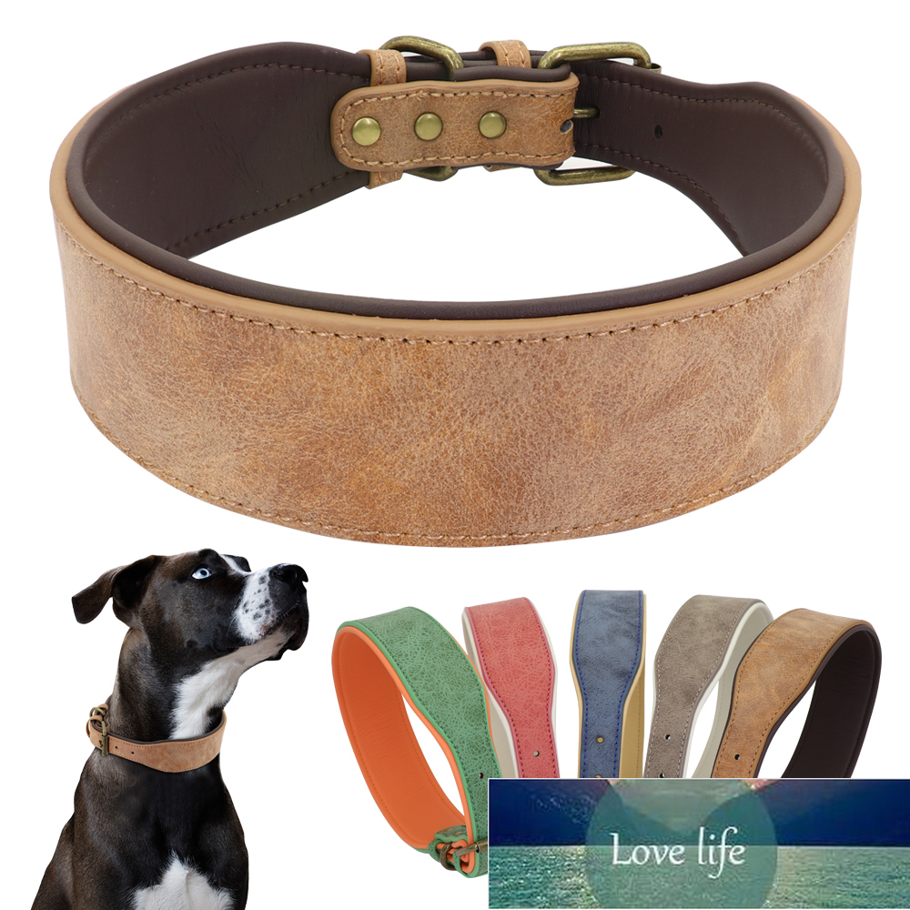 Wide Leather Dog Collar Large Soft Padded Pet Collars Perro For Medium Pitbull German Shepherd Bulldog XL 2XL
Wide Leather Dog Collar Large Soft Padded Pet Collars Perro For Medium Pitbull German Shepherd Bulldog XL 2XL