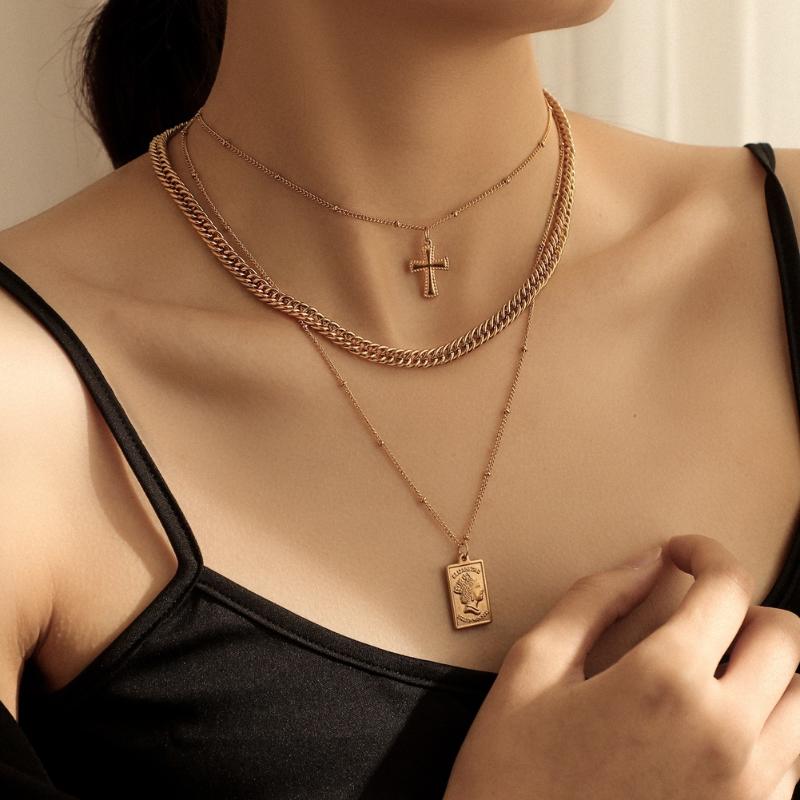 Pendant Necklaces Stainless Steel Fashion Multilayer Pendants Vintage Choker Cross For Women Female Party Punk Statement Jewelry Bohemia
Pendant Necklaces Stainless Steel Fashion Multilayer Pendants Vintage Choker Cross For Women Female Party Punk Statement Jewelry Bohemia