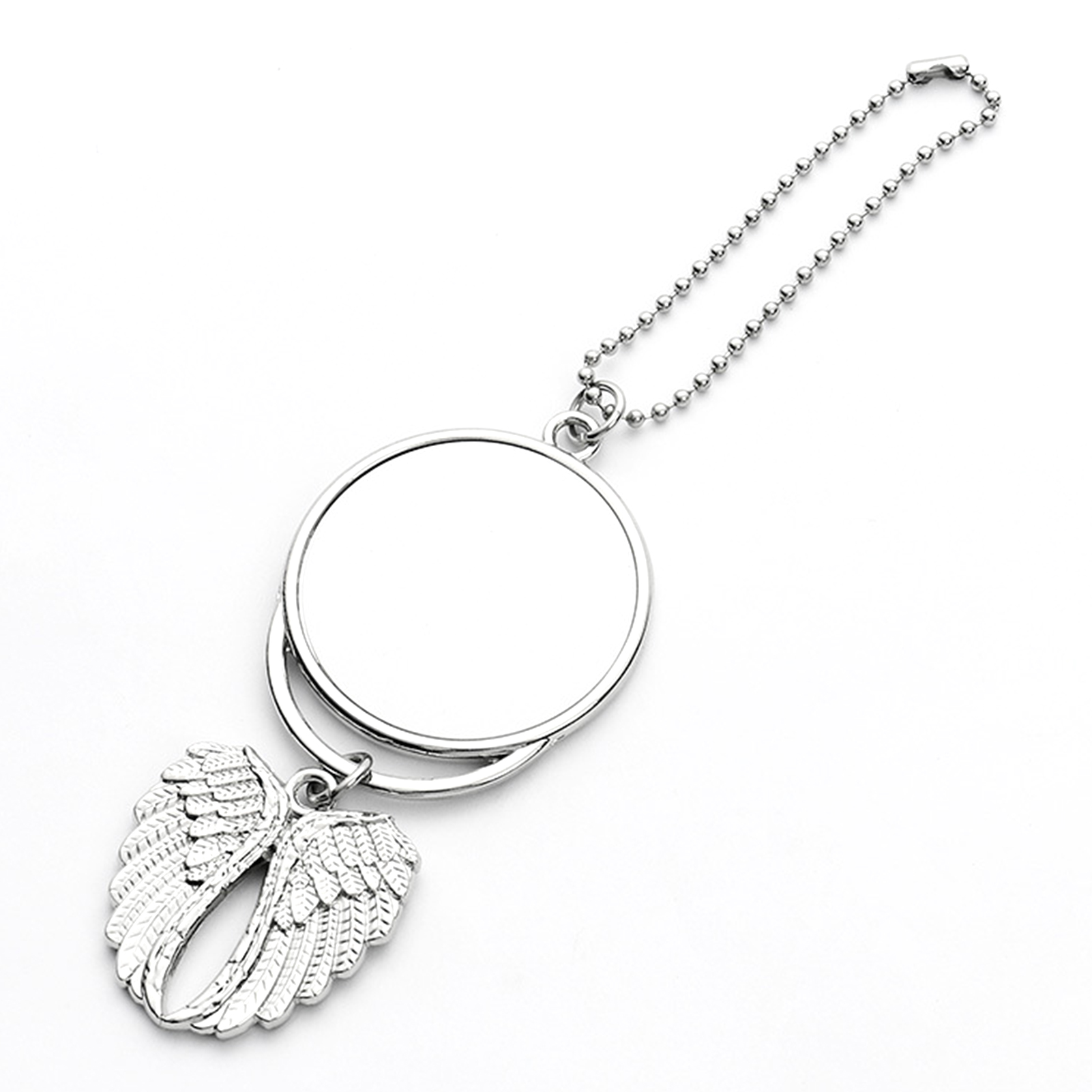 100Pcs sublimation car ornament decorations angel wings shape blank hot transfer printing consumables supplies Double-Sided Hanger Pendant Jewelry For - view 7
