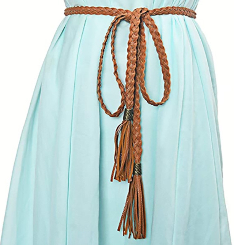 Retro Tassel Woven Thin Belt Waist Seal Women Tie Knot With Dress Shirt Versatile Decoration Coat Sweater Waistband Wholesale, As pic
Retro Tassel Woven Thin Belt Waist Seal Women Tie Knot With Dress Shirt Versatile Decoration Coat Sweater Waistband Wholesale, As pic