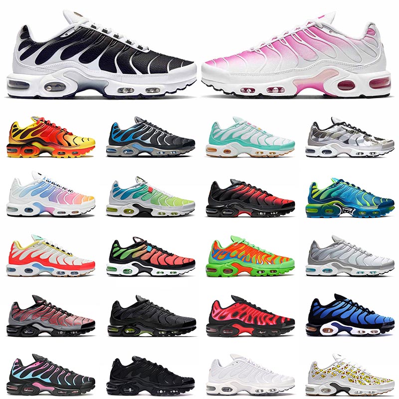 Top Quality TN Plus SIZE US 12 Running Sports Shoes Pink Fade Oreo Triple Black for mens women White Metallic Outdoor Trainers Sneakers
Top Quality TN Plus SIZE US 12 Running Sports Shoes Pink Fade Oreo Triple Black for mens women White Metallic Outdoor Trainers Sneakers
