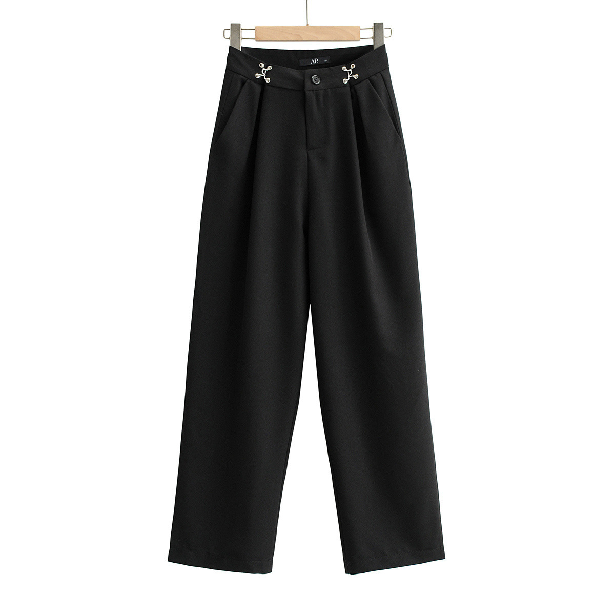 Nomikuma Spring New Suit Pants Korean Elegant High Waist Long Trousers Causal Solid Wide Leg Pants Mujer Pantalones 6E164 210427