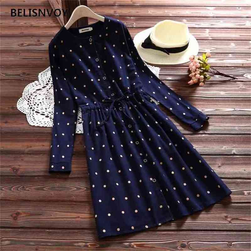 Mori Girl Autumn Winter Sweet Women Dress Polka Dot Printed Vestidos Long Sleeve Christmas Year Gift Dresses Female 210520, Navy blue
Mori Girl Autumn Winter Sweet Women Dress Polka Dot Printed Vestidos Long Sleeve Christmas Year Gift Dresses Female 210520, Navy blue
