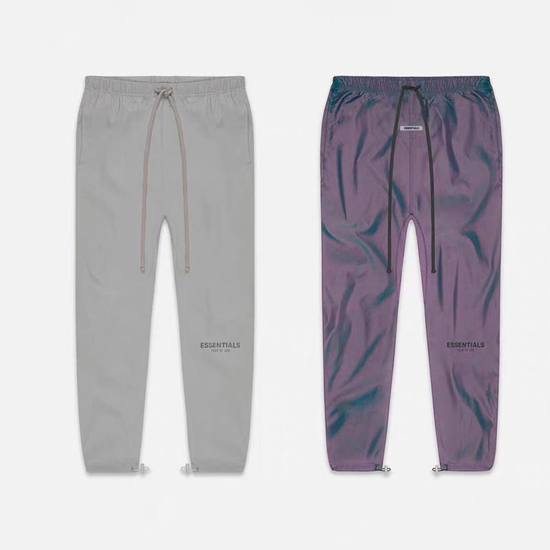 Fear of God essentials fog 3M reflective nylon laser colorful drawstring pants, Laser violet
Fear of God essentials fog 3M reflective nylon laser colorful drawstring pants, Laser violet