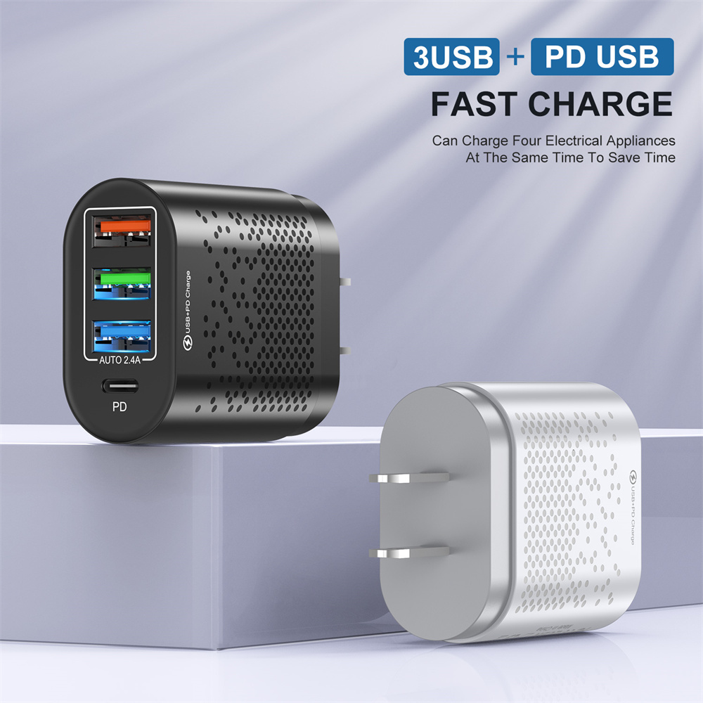Fast Phone Charger Quick Charge 3.0 4.0 PD 48W Wall Mobile Phone Charger For iPhone 13 12 Xiaomi Samsung S20 USB Type C Charger
Fast Phone Charger Quick Charge 3.0 4.0 PD 48W Wall Mobile Phone Charger For iPhone 13 12 Xiaomi Samsung S20 USB Type C Charger