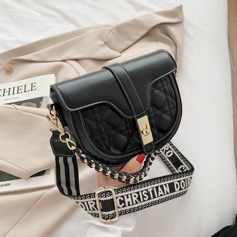 Design Handbag Bags Net Red Women 2021 Summer New Korean Fashion Pu Women's Wide Shoulder Strap Popular Saddle Bag 2Q9M, Black
Design Handbag Bags Net Red Women 2021 Summer New Korean Fashion Pu Women's Wide Shoulder Strap Popular Saddle Bag 2Q9M, Black