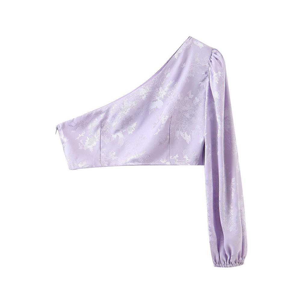 Satin Jacquard Floral Short T-shirt Crop Top Sexy Women Lacing Up Ruched Mini Skirt Single Sleeve Tops 2 Pieces Set 210429