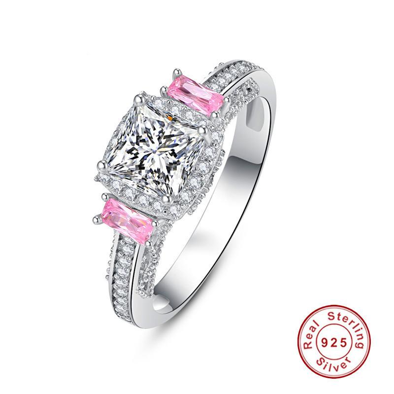 Cluster Rings 4mm*2mm 2 Powder Zircon Princess Cut Ring 925 Jewelry Pave Setting Crystal Bijoux Femme, Golden;silver
Cluster Rings 4mm*2mm 2 Powder Zircon Princess Cut Ring 925 Jewelry Pave Setting Crystal Bijoux Femme, Golden;silver
