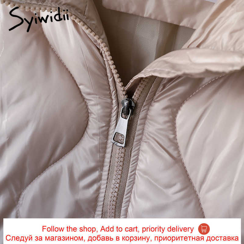 Syiwidii Winter Coat Jacket Women Autumn Thick Warm Casual Puffer Parkas Streetwear Bubble Harajuku Korean Long Outwear 211018