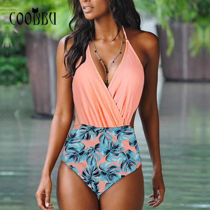 Print Patchwork Swimsuit Deep V-Neck Swimwear Women Push Up Monokini Bandage Bathing Suit Sexy Halter One-Piece Suits
Print Patchwork Swimsuit Deep V-Neck Swimwear Women Push Up Monokini Bandage Bathing Suit Sexy Halter One-Piece Suits