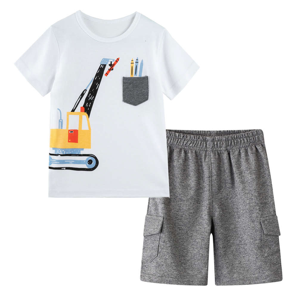 Boys and girls suits children's wear boys' summer suit clothing style short sleeve two piece set, White
Boys and girls suits children's wear boys' summer suit clothing style short sleeve two piece set, White