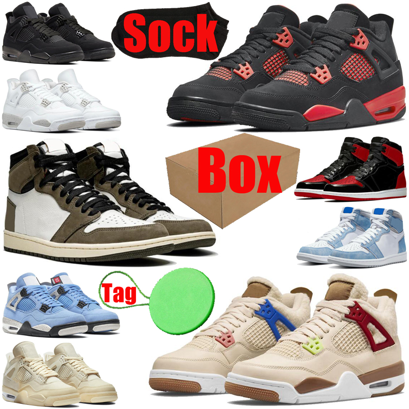 With Box&Tag&Socks 1s 4s basketball shoes for mens womens jumpman 1 4 Cactus Jack Red Thunder Where The Wild Things Bred Patent Fragment men trainers sports sneakers, #27 where the wild things 36-47
With Box&Tag&Socks 1s 4s basketball shoes for mens womens jumpman 1 4 Cactus Jack Red Thunder Where The Wild Things Bred Patent Fragment men trainers sports sneakers, #27 where the wild things 36-47