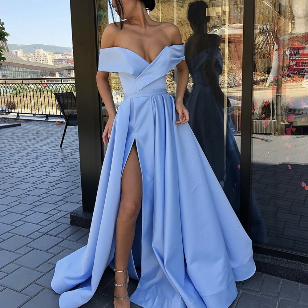 2021 Sexy Mermaid Evening Dresses Boat Off-Shoulder with Yousef aljasmi Labourjoisie Trumpet Evening Gowns Party Dresses Front Split