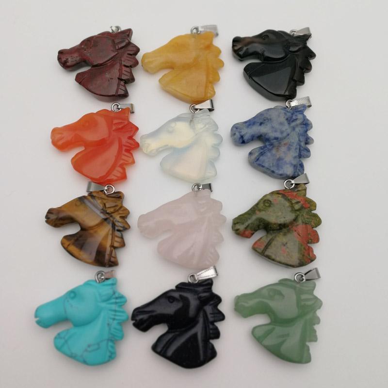 Pendants Fashion Carved Horse Head Necklace Pendant Charms Mixed Animal Natural Stone For Jewellery Gift 12pcs Wholesale
Pendants Fashion Carved Horse Head Necklace Pendant Charms Mixed Animal Natural Stone For Jewellery Gift 12pcs Wholesale