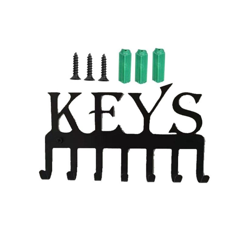 Hooks & Rails Keys Holder For Wall Mounted 7 Hook Rack Metal Hanger Coat Clothes Hat Organizer Front Door Kitchen Bathroom Decoration
Hooks & Rails Keys Holder For Wall Mounted 7 Hook Rack Metal Hanger Coat Clothes Hat Organizer Front Door Kitchen Bathroom Decoration