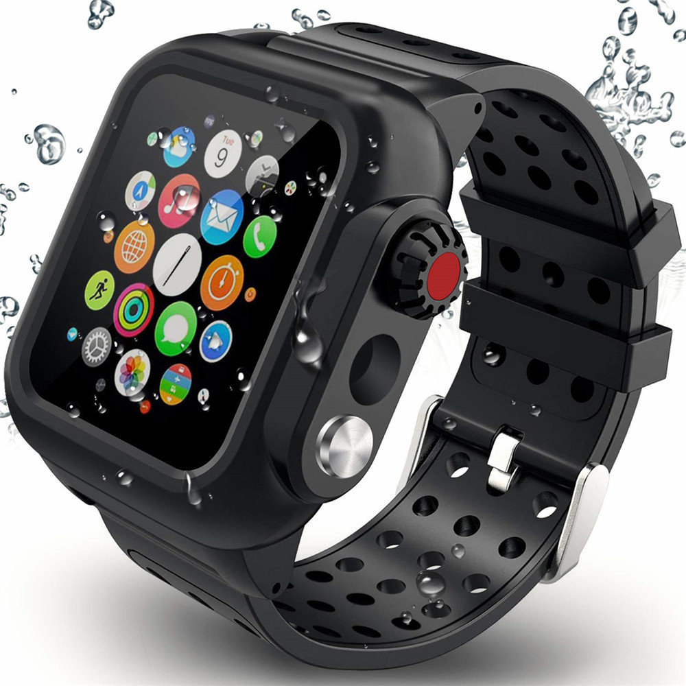 Waterproof Rugged Case with Silicone Band for Apple Watch Series SE 6 5 4 3 for iWatch 38/42/40/44mm Strap Screen Protect Cover
Waterproof Rugged Case with Silicone Band for Apple Watch Series SE 6 5 4 3 for iWatch 38/42/40/44mm Strap Screen Protect Cover