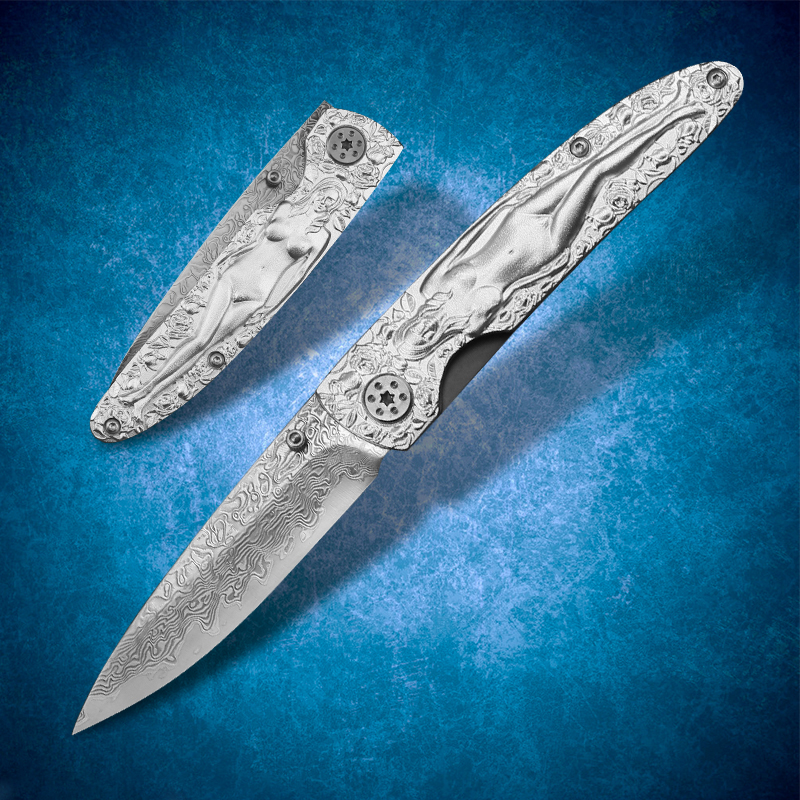 Damascus steel folding knife aviation aluminum alloy handle pocket EDC hunting tool tactical fighting cool sword for outdoor fishing hiking
Damascus steel folding knife aviation aluminum alloy handle pocket EDC hunting tool tactical fighting cool sword for outdoor fishing hiking