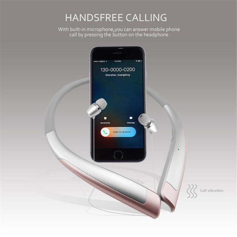& MP4 Players HBS-1100 Stereo Bluetooth Headset Binaural Hands-free Fashion Mini Wireless Universal